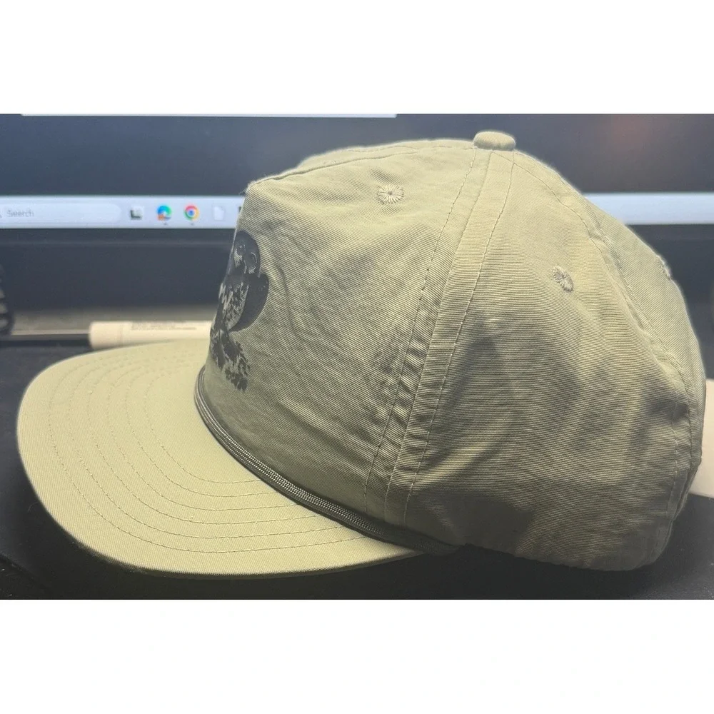WillBo Owl Rope Hat Mens OSFM Sage Green Nylon Performance Snapback Cap